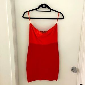 BCBG bandage strapless dress
